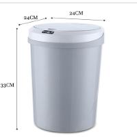 Lixeira Automatica Sensor Touch Cesto Lixo 9 Litros Inteligente Banheiro Cozinha Azul Luxo - 7