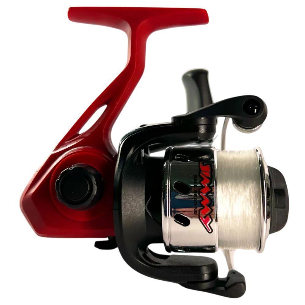 Kit 2 Molinete Marine Sports Jimmy Vermelho Com Linha - 4