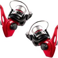 Kit 2 Molinete Marine Sports Jimmy Vermelho Com Linha - 1