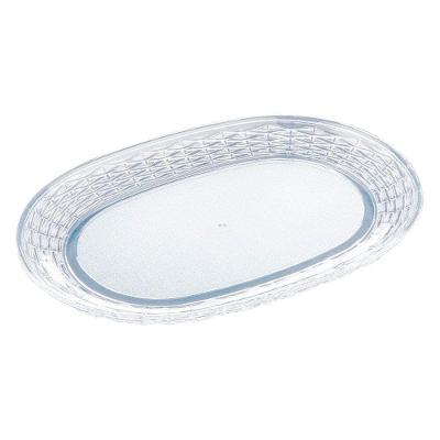Bandeja De Acrílico 34x24cm Oval Premium - Tudo Em Caixa