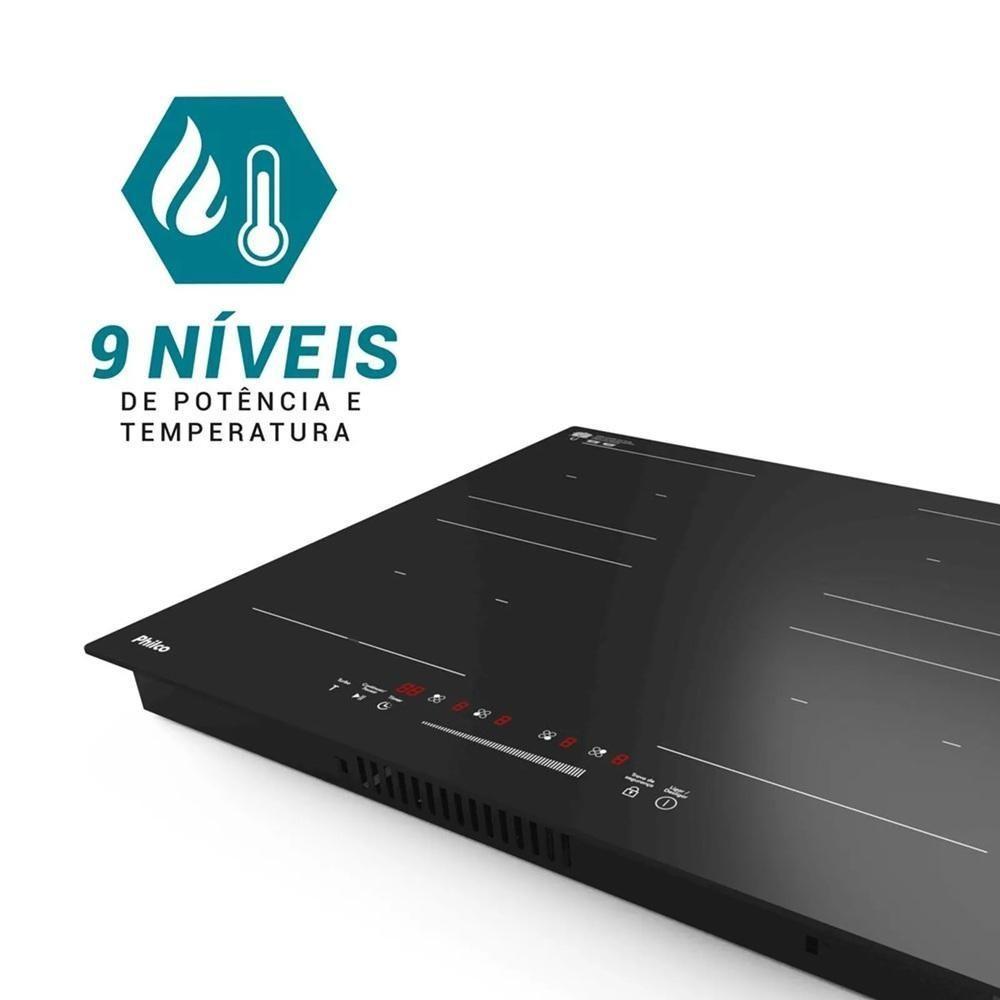 Cooktop De Indução Philco 4 Bocas Função Turbo Preto PCTQ1 220V - 5