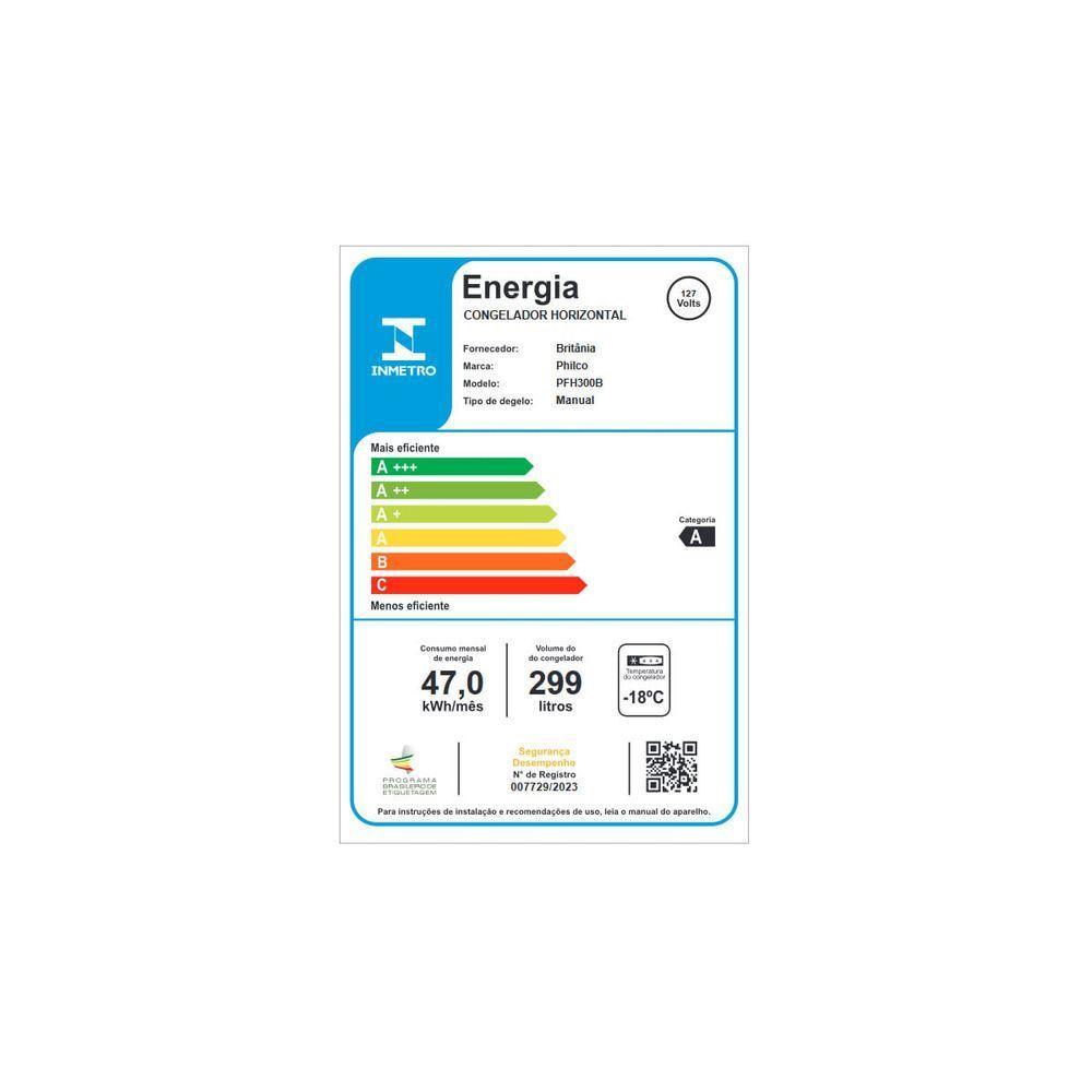 Freezer Horizontal Philco 299L PFH300B 2 Em 1 A E A+ 220V - 7