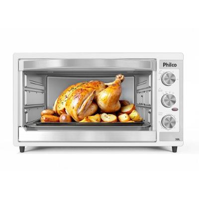 Forno Elétrico de Bancada Philco PFE52B 50L 2000W com Dupla Resistência Branco 220V