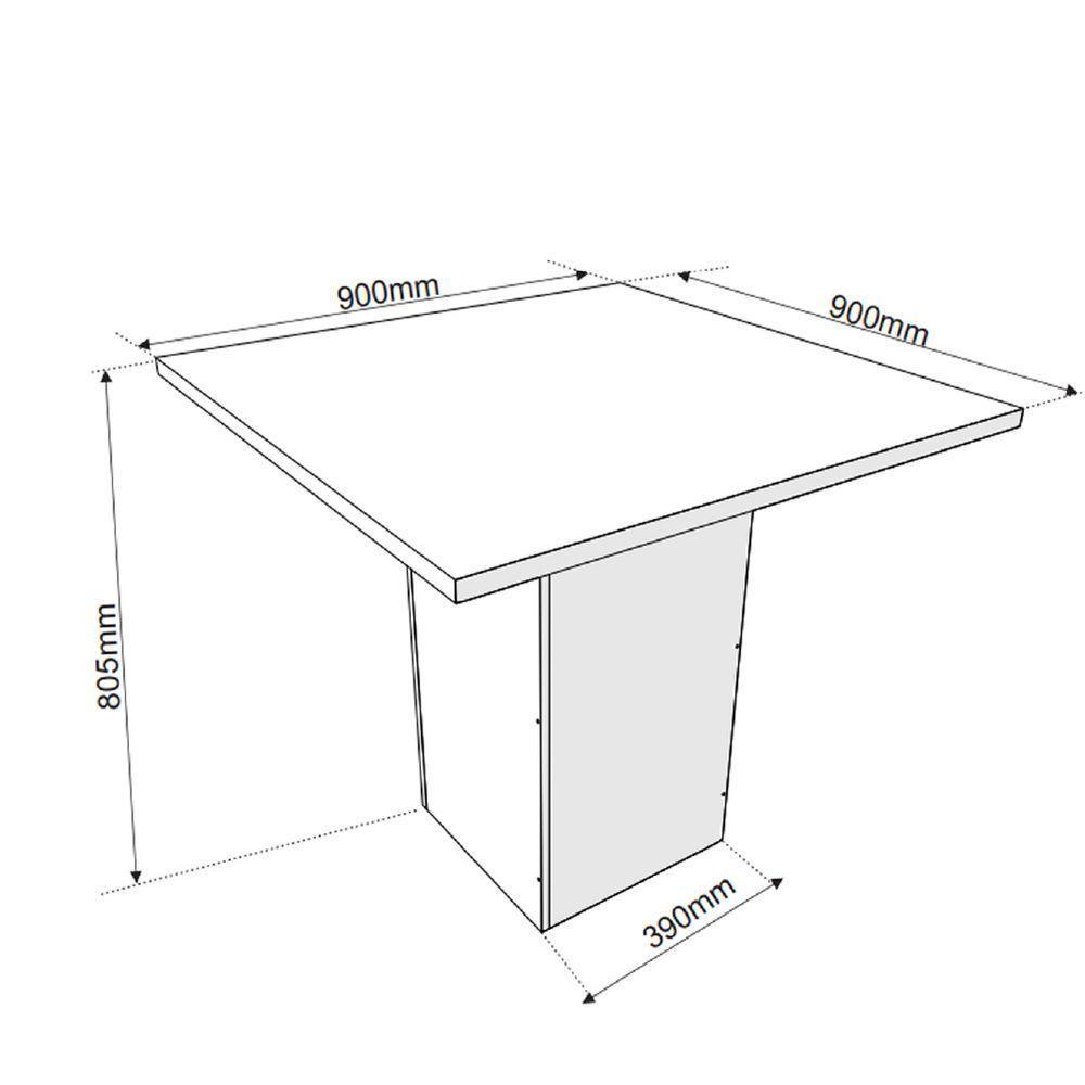Conjunto Sala De Jantar Canto Alemão Com Baú Liebe Com Mesa Lord Veludo Viero Madeirado Cinza - 4