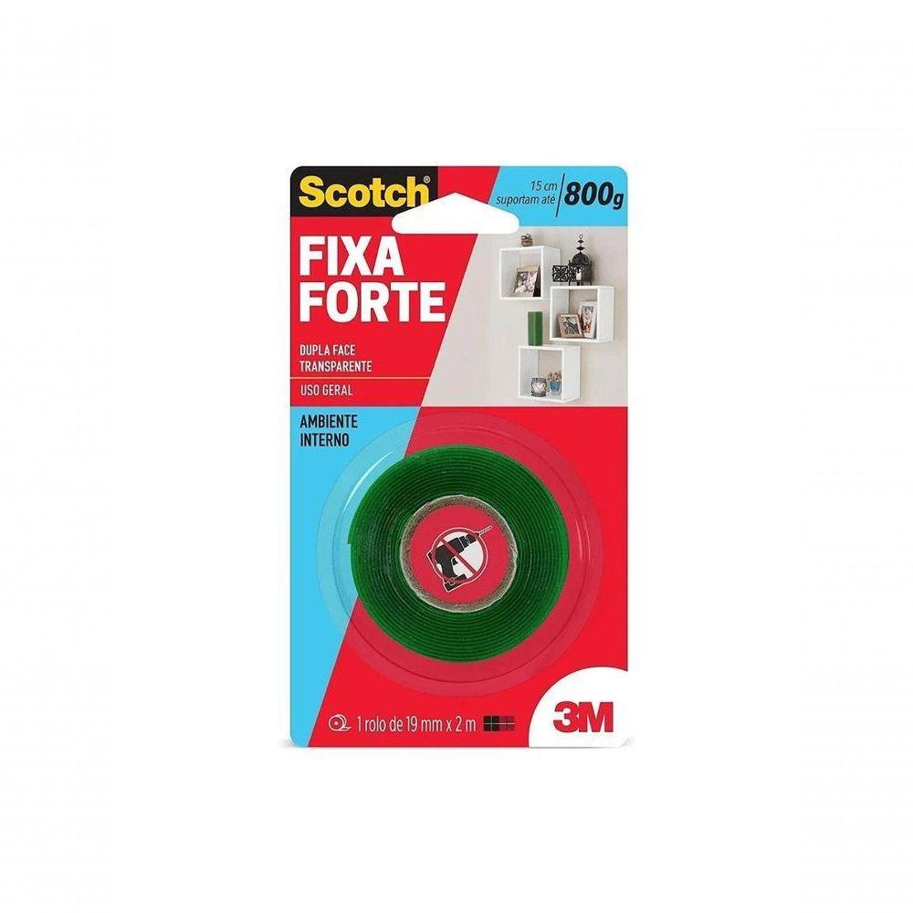 Fita Dupla Face Fixa Forte 19mmx2mt - 2
