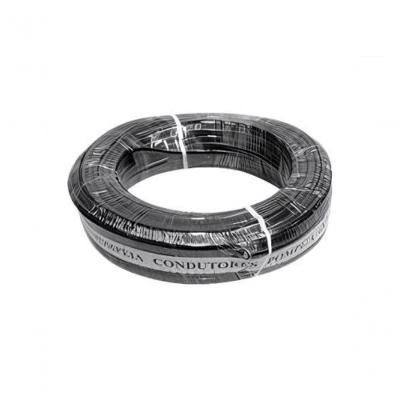 Fio Paralelo Pompeia Preto Com Tarja Branca 2x12 2,50 Mm (100 Metros)