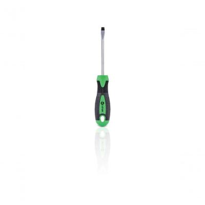 Chave De Fenda 6 X 100mm - 1-4 X 4 Pol. Em Aço Cromo Vanadio Cabo Ergonomico