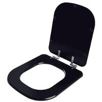 Assento Sanitário Laqueado Soft Close Debba Matte Black Para Vaso Roca - 2