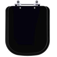 Assento Sanitário Debba Matte Black Para Vaso Roca - 1