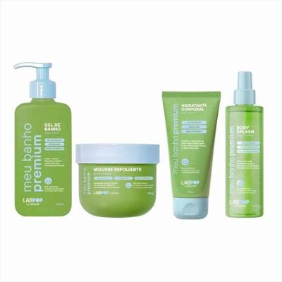 Kit Labotrat Banho Premium Green Breeze Gel Banho+hidr+esfo+splash
