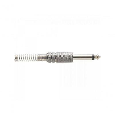 Plug P10 Mono Metal Niquelado Com Mola Genérico Storm - Pct - 50