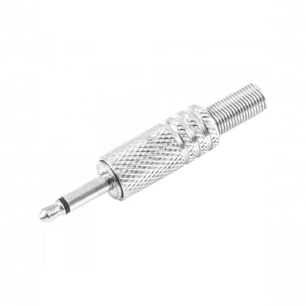 Plug P2 Mono Níquel Com Mola Pgpd0005 Prata Storm - Pct - 50 - 1