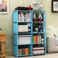 Estante Multiuso Organizador Livros Brinquedos 5 Prateleiras Empilhavel Quarto Banheiro Lavanderia Roupas Modular Azul