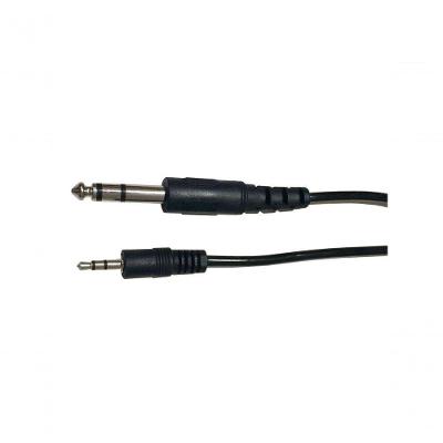 Cabo P2 Stereo X P10 Stereo 5 Metros Preto