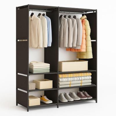 Organizador De Roupas 2 Colunas Aberto Closet Desmontável