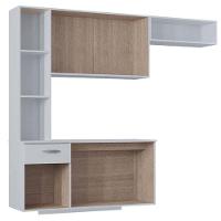 Cozinha Com Balcão Isis 163 Cm Branco - Poquema