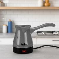 Cafeteira Eletrica 600w Maquina De Cafe Expresso Europeu Turco Aquecedor De Agua Cinza - 3