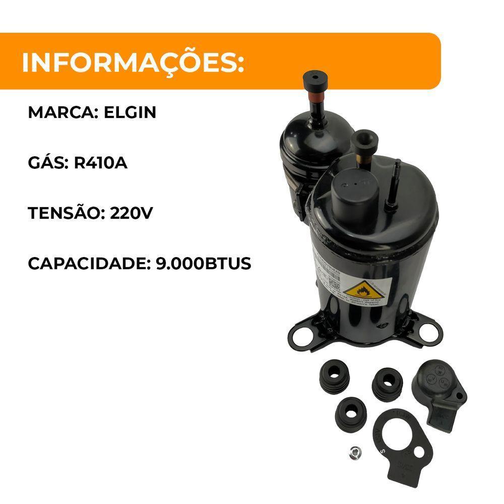 Compressor Inverter Para Ar Condicionado 9.000 Btus R410 220v - 3
