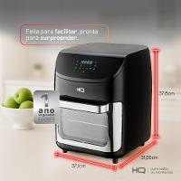 Fritadeira Sem Óleo Airfryer Oven HQ 5 Em 1 12 Litros Digital Com Visor Preta HQ-AFO12LDVG 220V - 2