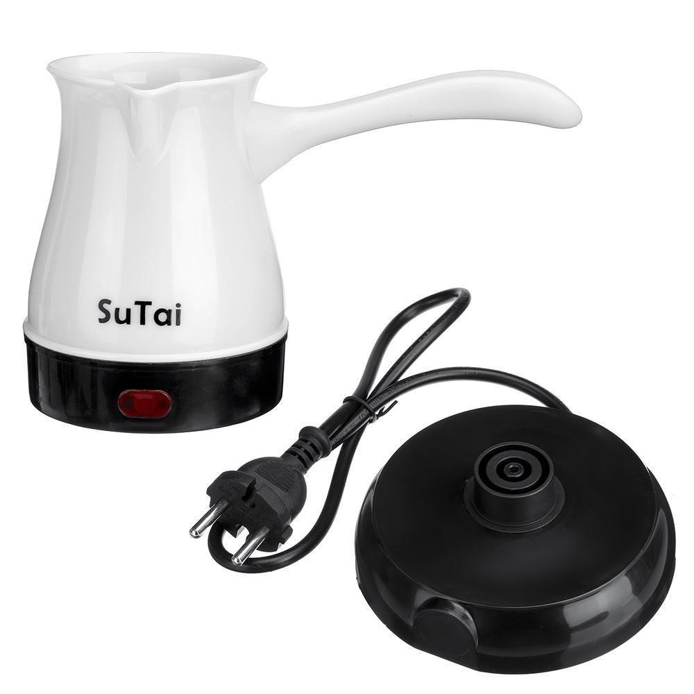 Cefeteira Maquina De Cafe Eletrica 600w Expresso Turco Europeu Cafeteira Aquecedor De Agua Luxo Branca - 1