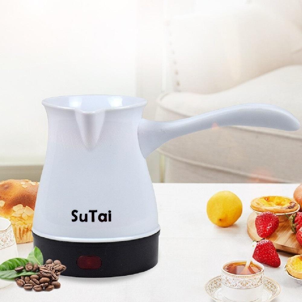 Cefeteira Maquina De Cafe Eletrica 600w Expresso Turco Europeu Cafeteira Aquecedor De Agua Luxo Branca - 6