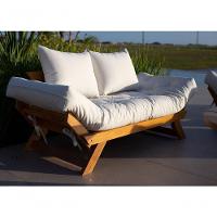Sofá Japão Futon Acquablock Madeira Nobre Natural - Branco Off - 8