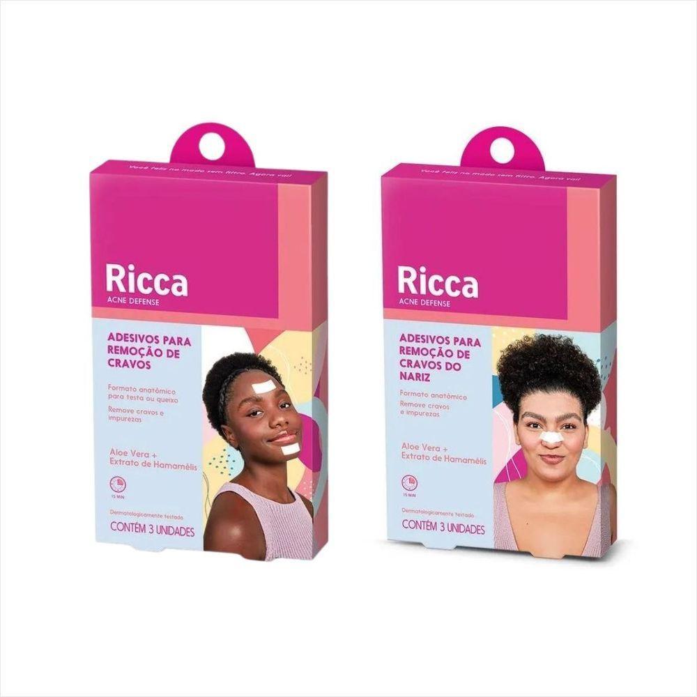 Kit Ricca Adesivo P- Retirar Cravos Da Testa E Queixo+nariz - 1