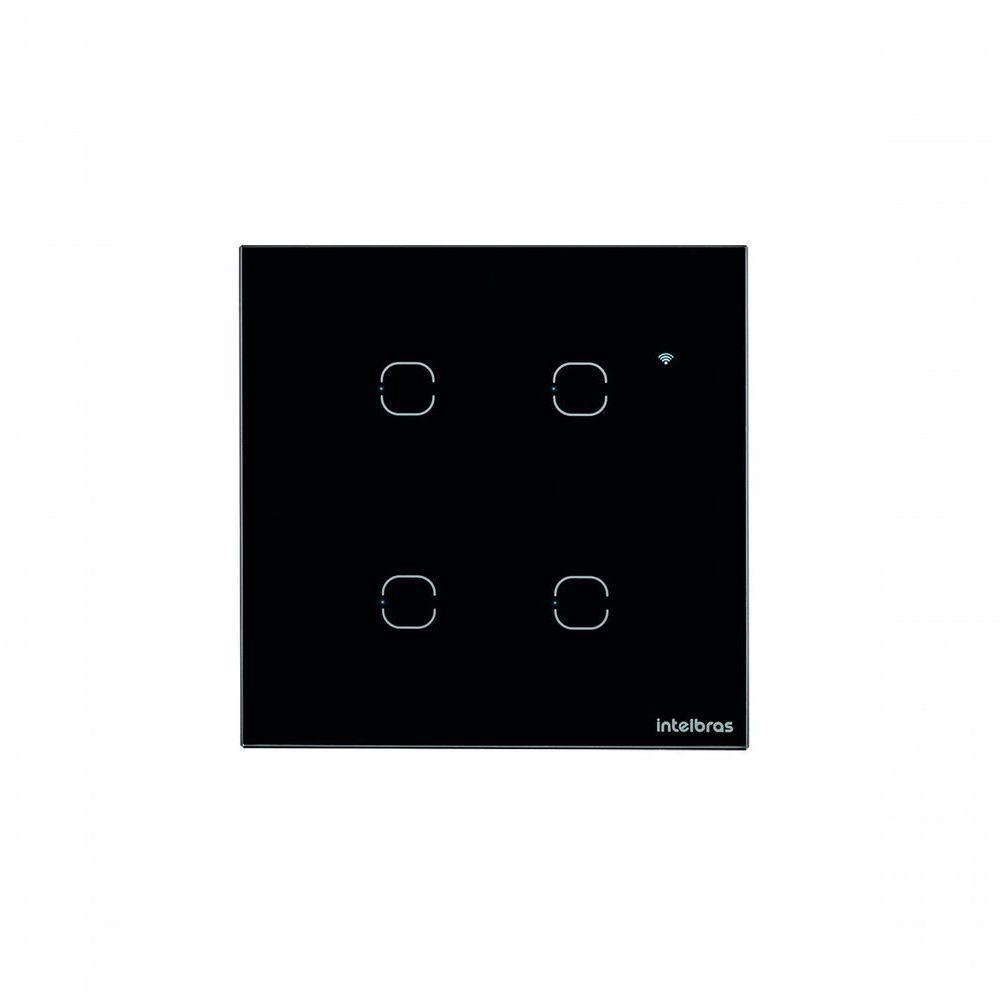 Interruptor Smart Wi-fi Touch 4 Teclas Preto Ews 1004 4850028 - 3