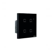 Interruptor Smart Wi-fi Touch 4 Teclas Preto Ews 1004 4850028 - 1
