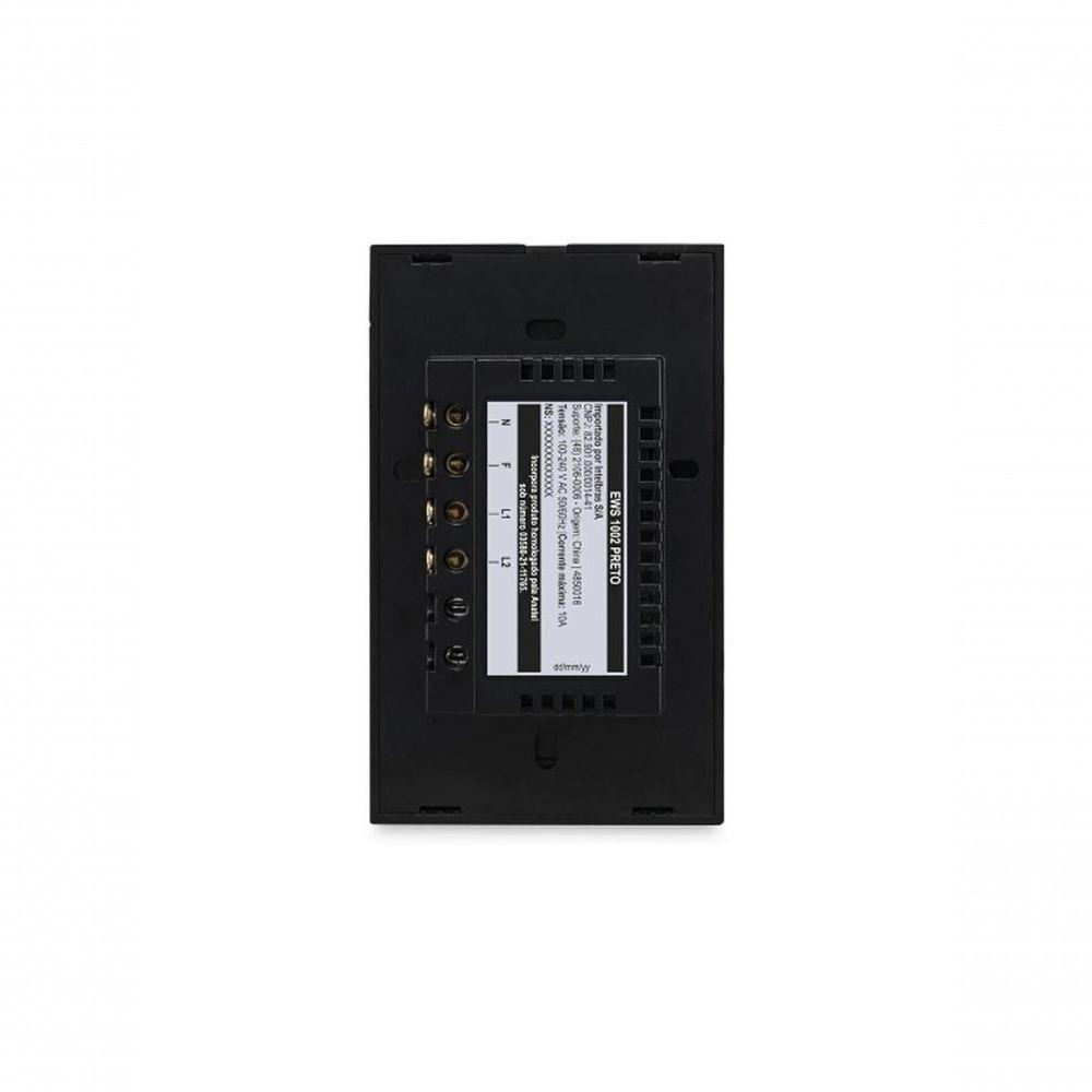 Interruptor Smart Wi-fi Touch 2 Preto Mis 1002 4850060 - 3