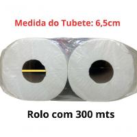 Papel Higiênico Rolão Branco 300 M 8 Rolos Celulose Requinte - 8