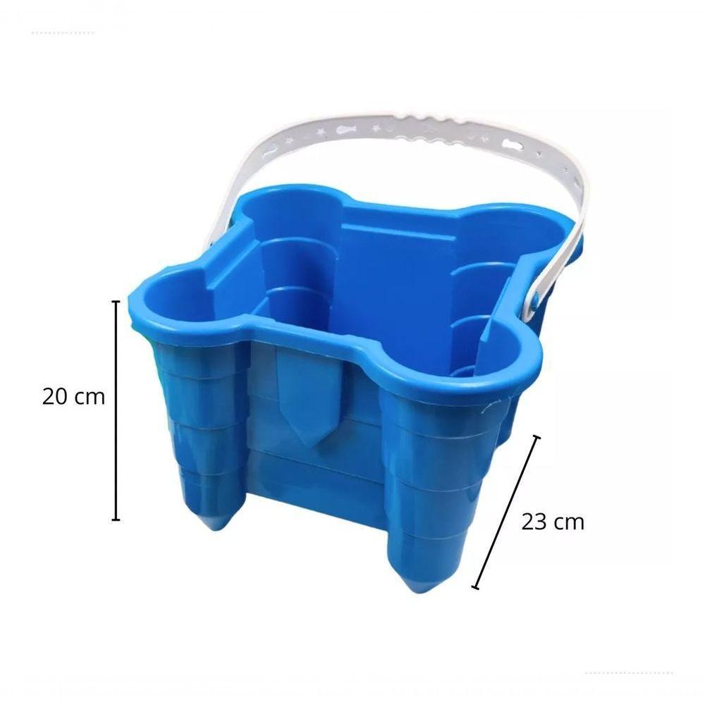 Balde Areia Praia Castelo 08 Acessórios 10 Pç Rei Do Balde - 2