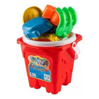 Kit Balde Areia Praia Quadrado Acessórios 09 Rei Do Balde - 5