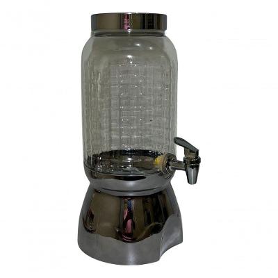 Suqueira Com Torneira E Suporte 3,6lt Wave Luxo Chumbo Bande