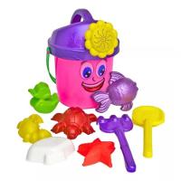 Baldinho De Praia Areia Regador Moldes Div 9 Pç Rei Do Balde - 2