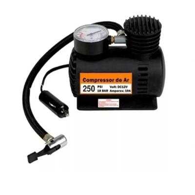 Mini Compressor Bomba De Ar Veicular Portátil Manômetro 12V