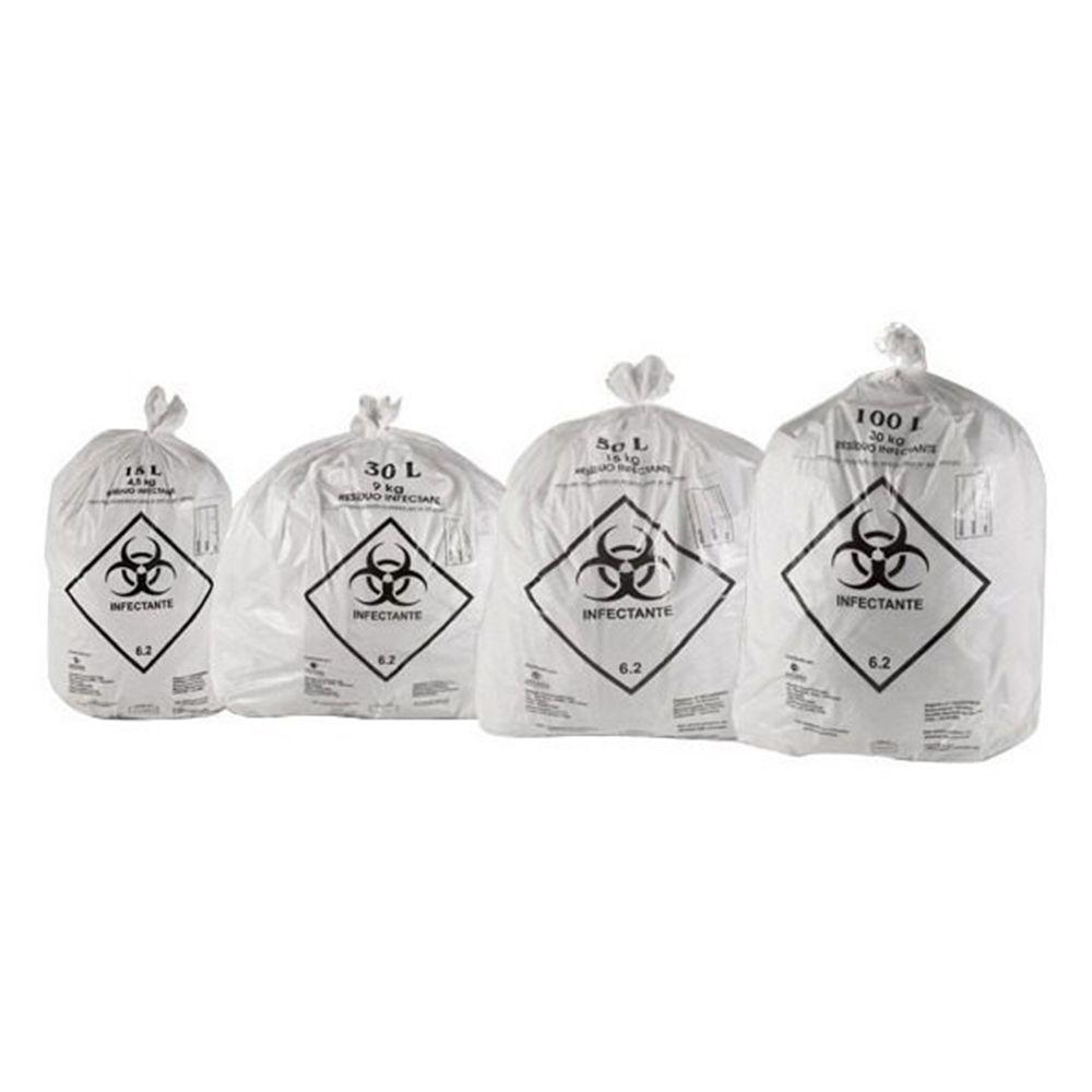 Saco De Lixo Reforçado Hospitalar 100 Litros - 100 Unidades - 3