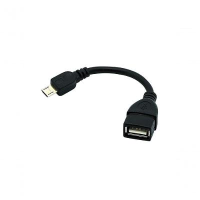 Cabo Otg Micro Usb Macho Para Usb Femea 15cm