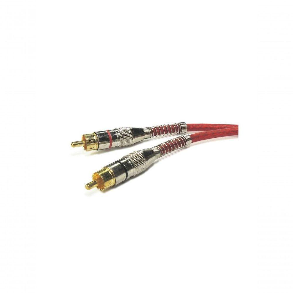 Cabo Rca Technoise Blindado 400 Pro 5mm 5m Vermelho - 2