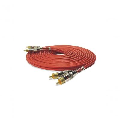Cabo Rca Technoise Blindado 400 Pro 5mm 5m Vermelho