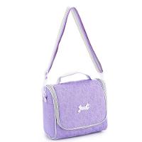 Kit Mochila De Rodinhas + Lancheira + Estojo Box Just Denlex Lilás - 3