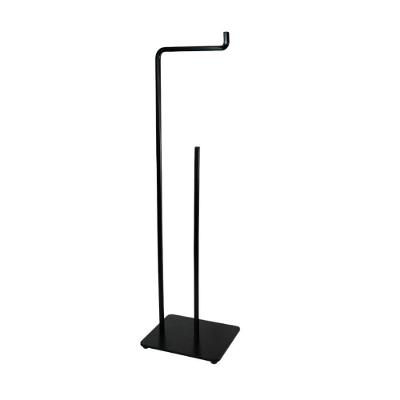 Suporte Para Papel Higiênico De Chão Preto Fosco Future