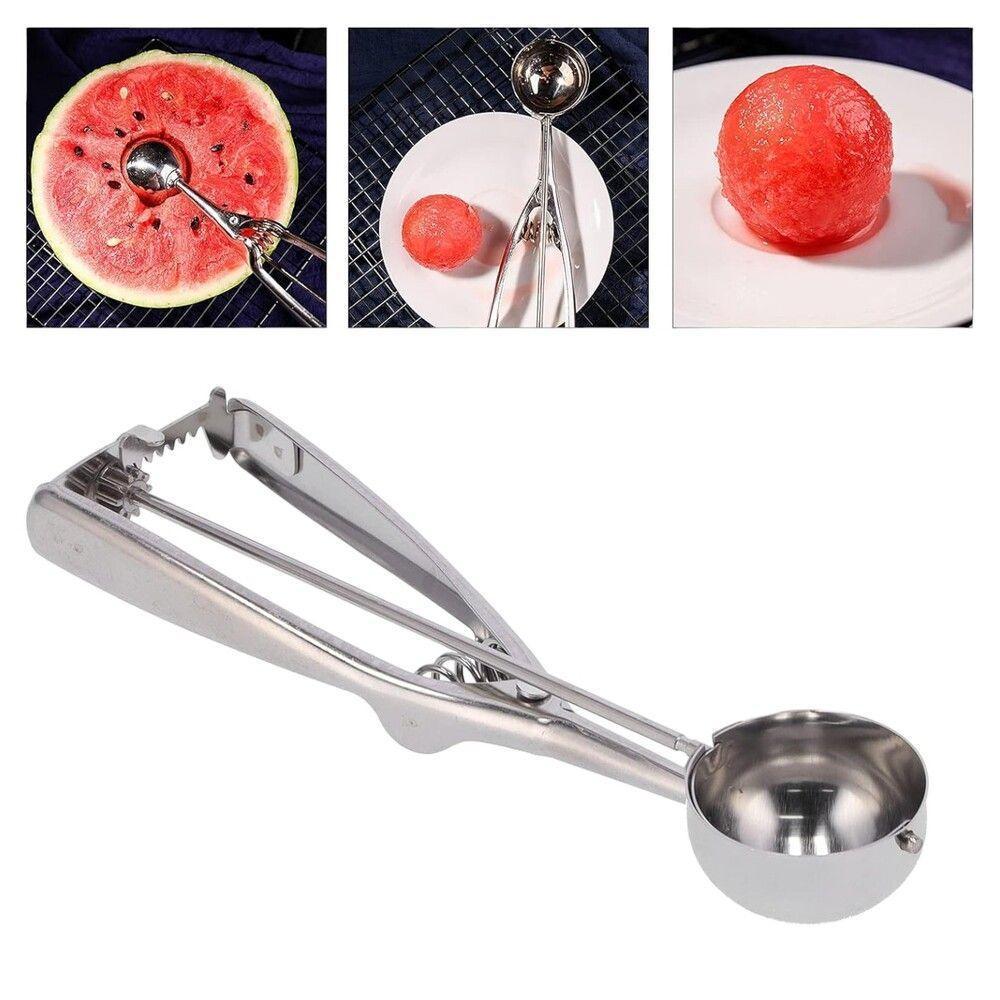 Colher Profissional De Inox Com Ejetor Para Sorvete E Açaí - 22cm - 4