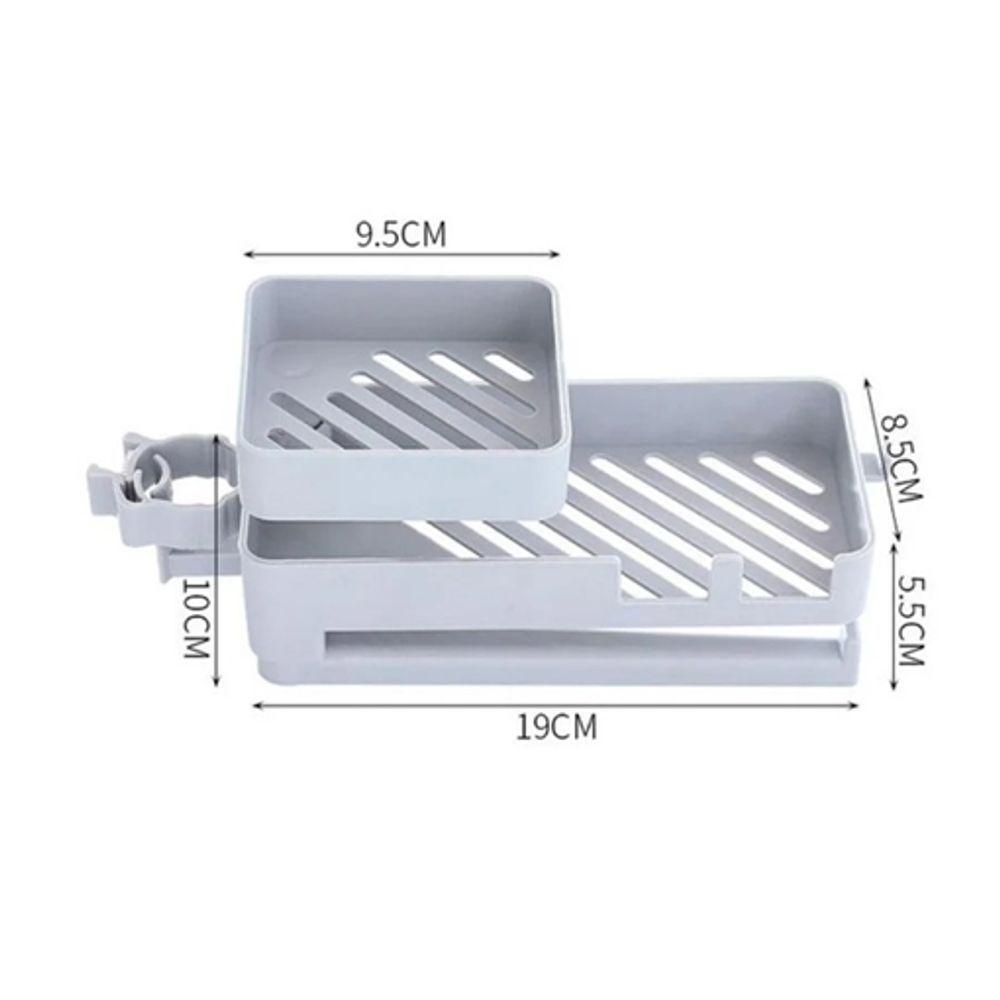 Suporte Para Organização De Louças Com Varal Embutido E Design Dobrável Para Cozinha - 2