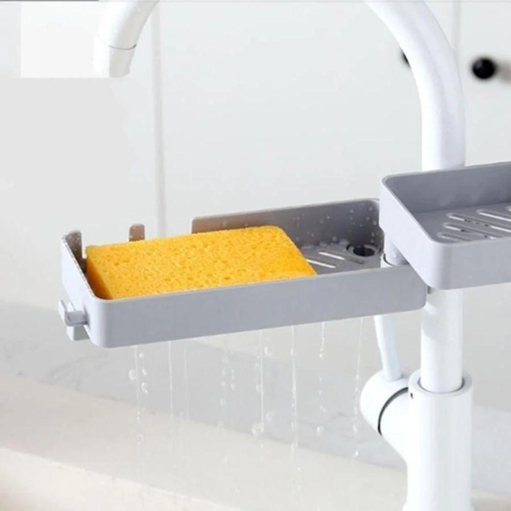 Suporte Para Organização De Louças Com Varal Embutido E Design Dobrável Para Cozinha - 4