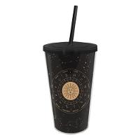 Copo Com Canudo Cósmico Dos Signos - Elegância E Personalização Para Sua Experiência Astral - 4