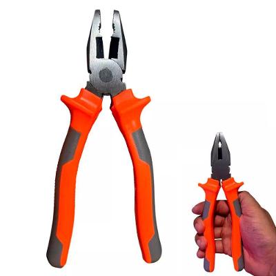 Alicate Universal 20cm Com Cabo Antiderrapante - Ferramenta Multiuso Para Cortar E Prender Fios E Arames