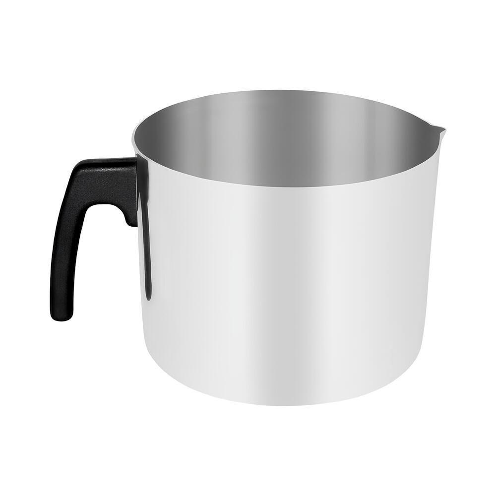 Caneca De Alumínio Polido Com Bico E Cabo Ergonômico 0,75l - Ideal Para Bebidas Quentes - 1