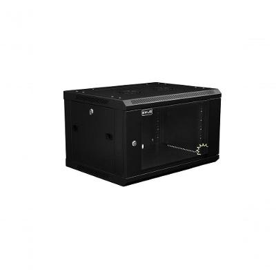 Rack Mini 19 Ev-Dw6406 de Parede 6u 600x450mm com Porta de Vidro Temperado Epóxi Evus