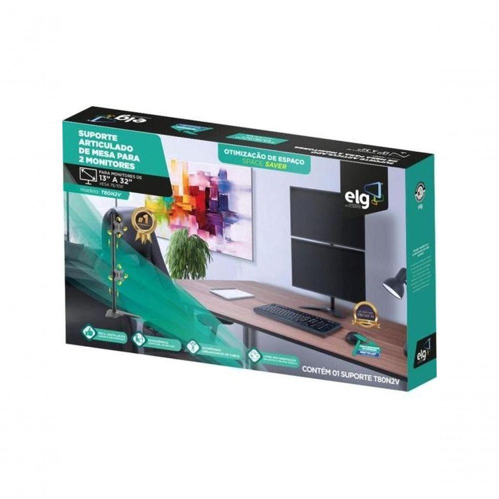 Suporte Torre Para Monitor Articulado 15-32" Elg T80n2v - 6